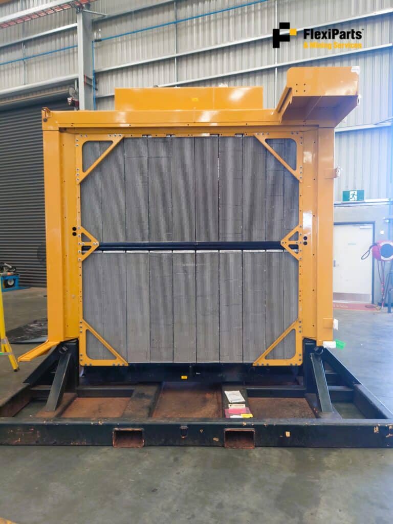 Rebuilt 793C heavy-duty radiator for optimal cooling performance. Suitable for construction and mini.