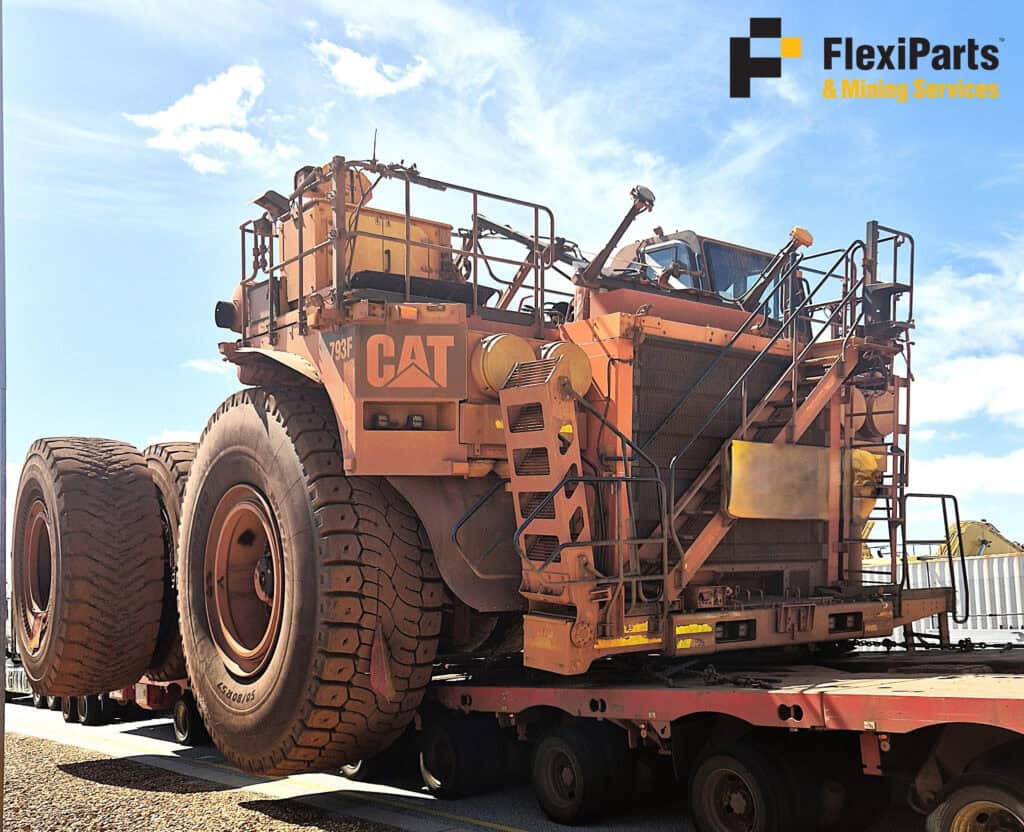 Off highway mining truck for heavy-duty transport. Suitable for rugged mining environments and large.