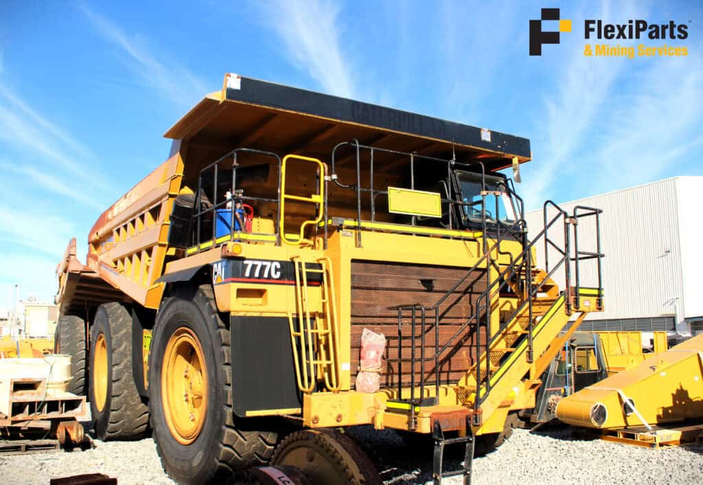 Cat 777C dump truck with durable parts and reliable performance for mining projects.